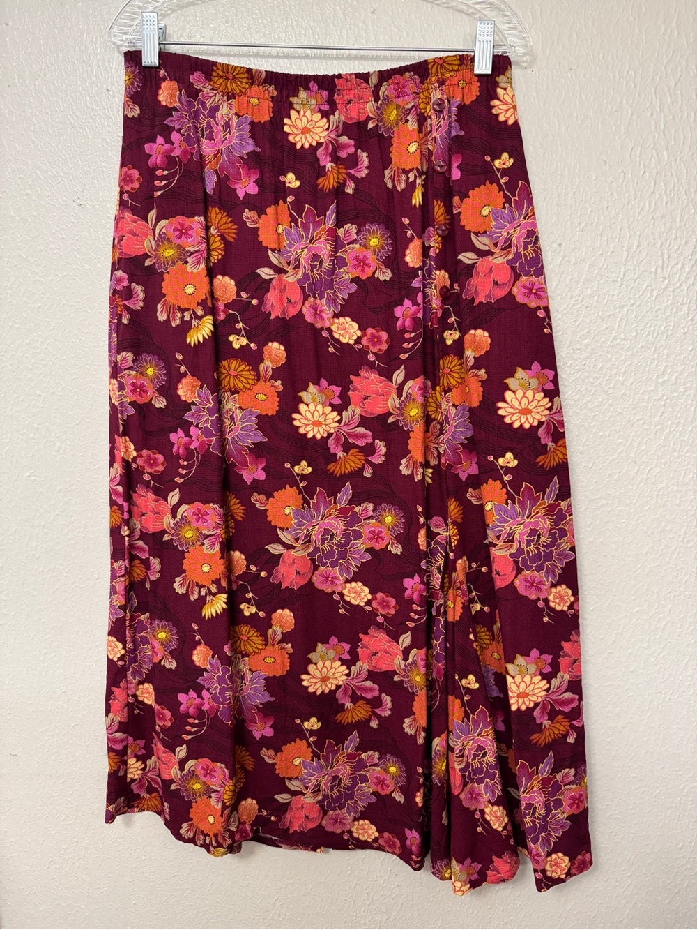 Napa Valley Petites Floral A-Line Maxi Skirt Size 14P